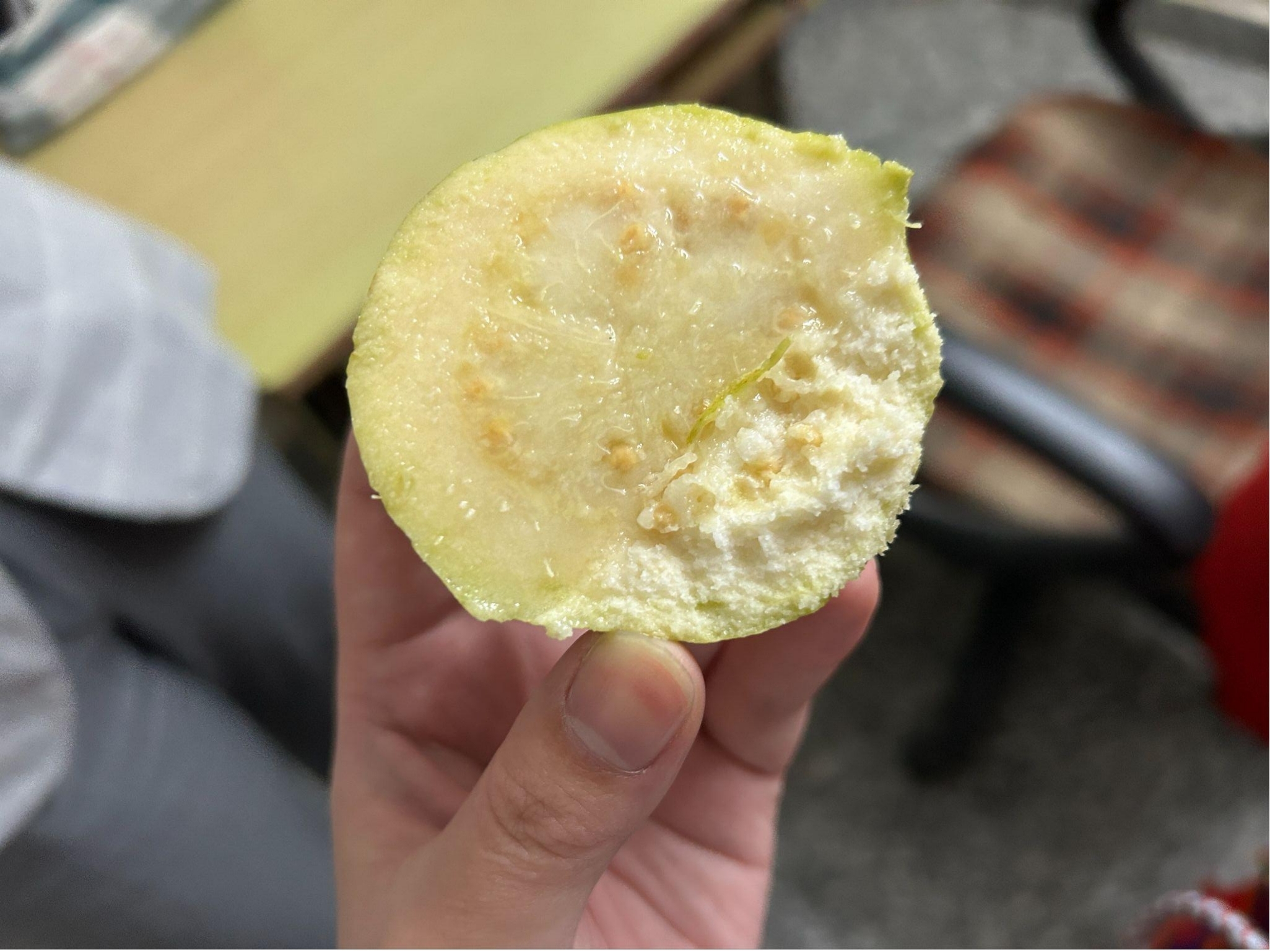 インドのグアバの果肉