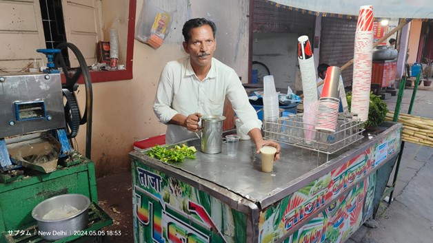 サトウキビ屋台