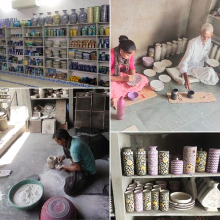 ブルーポッタリー制作